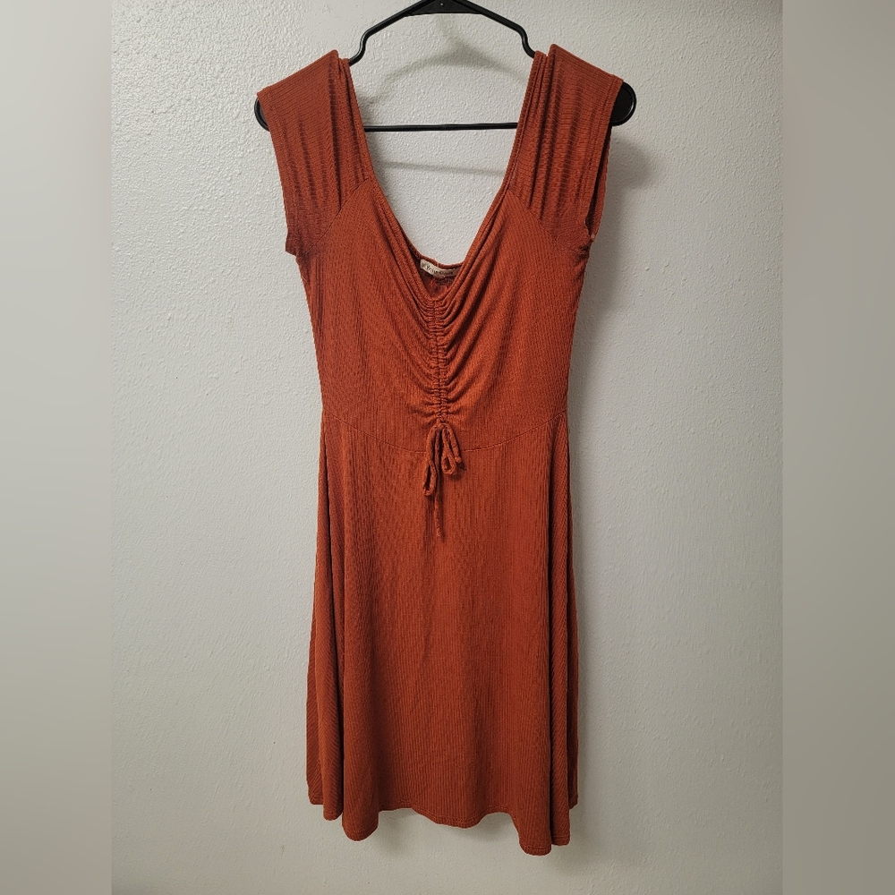 Rolla Coster Orange Ribbed Top